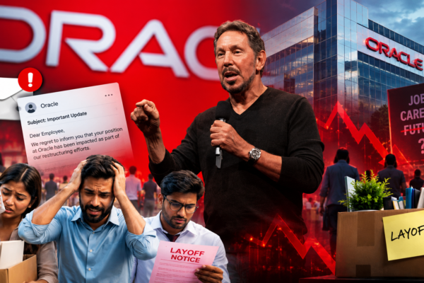 Oracle में हजारों कर्मचारियों की छंटनी, सिस्टम एक्सेस बंद होने के बाद नौकरी जाने की सूचना