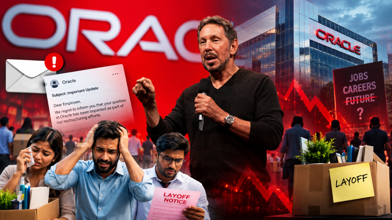 Oracle में हजारों कर्मचारियों की छंटनी, सिस्टम एक्सेस बंद होने के बाद नौकरी जाने की सूचना