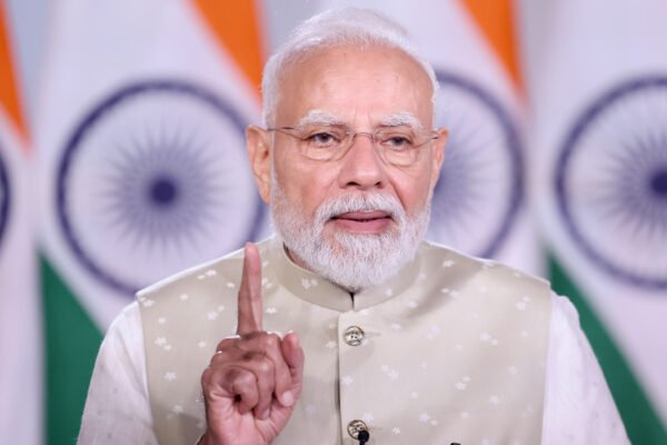 प्रधानमंत्री नरेंद्र मोदी आतंकवाद के खिलाफ भारत की नीति पर बोलते हुए