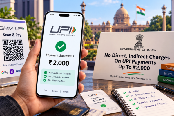 2,000 तक UPI पेमेंट फ्री रखने की सरकारी व्यवस्था और ज्यादा भुगतान पर फीस को लेकर स्थिति