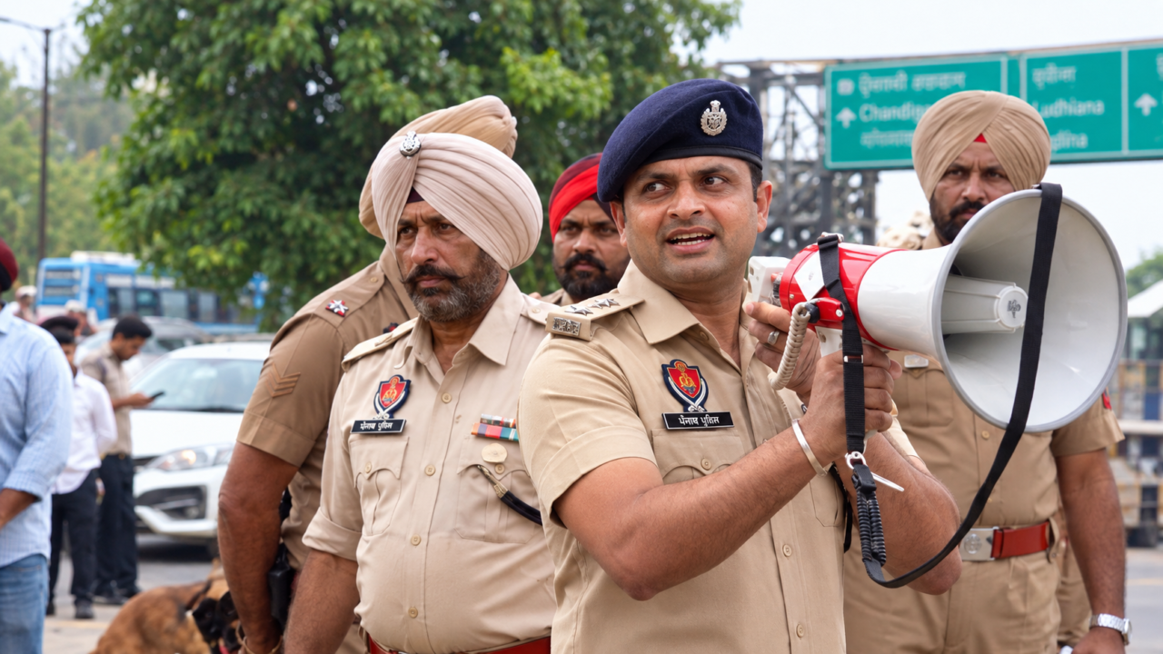 पंजाब की LPU में छात्र बवाल के बाद पुलिस बल की तैनाती