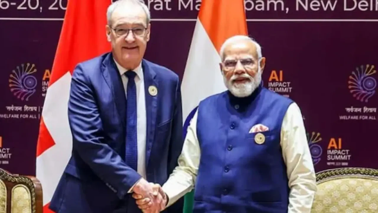 हैदराबाद हाउस में पीएम मोदी और स्विस राष्ट्रपति गाय परमेलिन