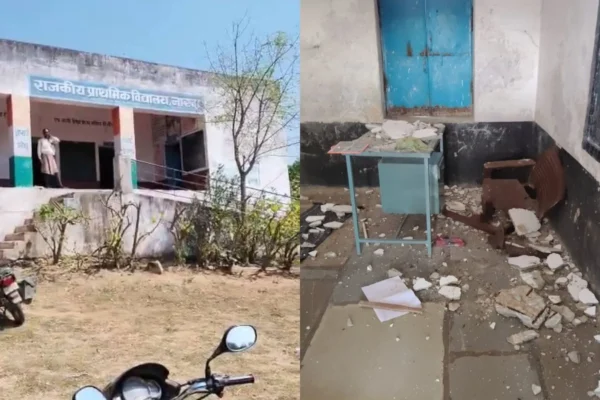 उदयपुर के सरकारी स्कूल में छत का प्लास्टर गिरने से छात्र घायल